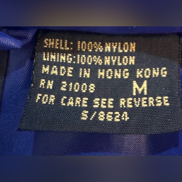 Vintage IZOD Zod Club Royal Blue Windbreaker Jacket 80s 90s Retro M - Picture 10 of 10